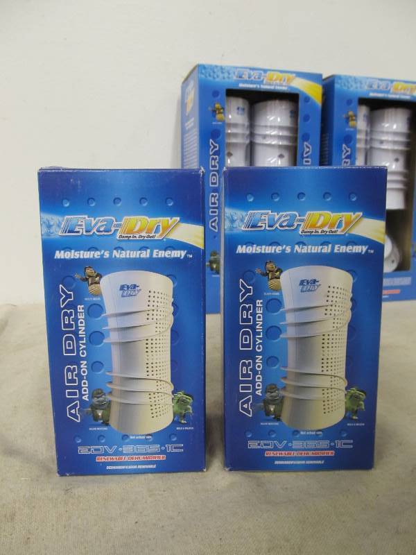 lot 111 image: 2 Brand New EVA-DRY Renewable Dehumidifiers wAdd-Ons