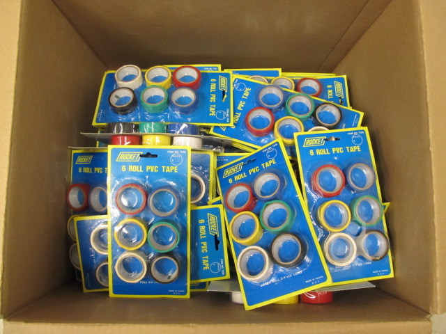 lot 134 image: HUGE Lot of Brand New Multi-Color Electrical Tape 
