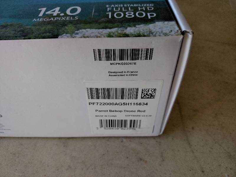 lot 1 image: Parrot BEBOP Drone, 14 Megapixels, ...