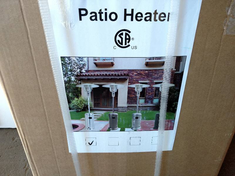 lot 21 image: Stainless Steel Patio Heater...