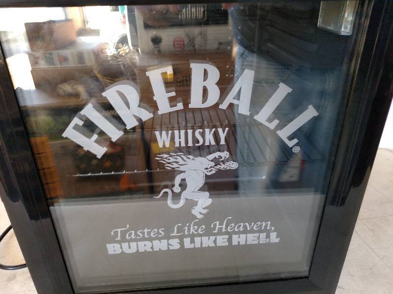 lot 26 image: Fireball Whisky Mini FrigDisplay C...