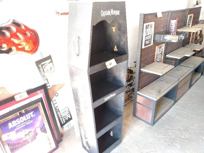lot 64 image: Captain Morgan Coffin Display Shelf...