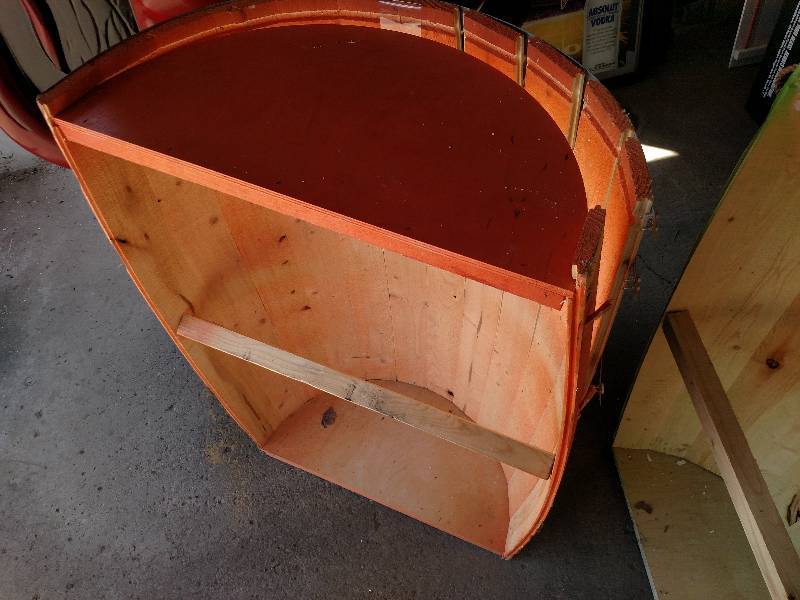 lot 74 image: (2) 14 Hands Faux 12 Wooden Barrel...