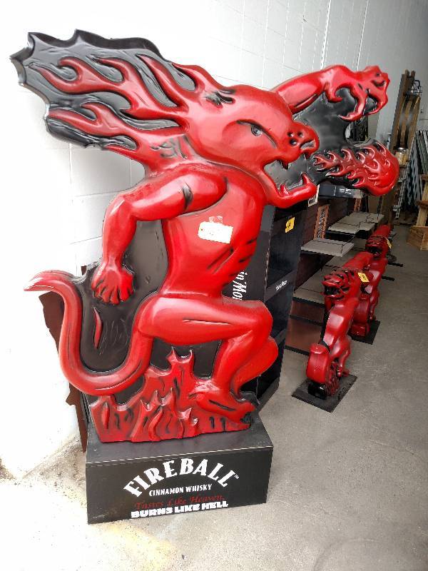 lot 87 image: 6 Fireball Whisky Dragon...