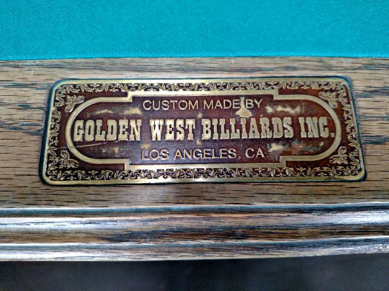 lot 98 image: Golden West Billiards 8 Slate Pool ...