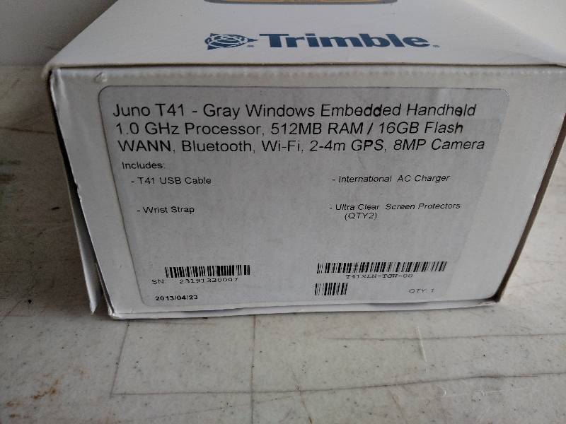 lot 183 image: Trimble Juno T41 Rugged Handheld Co...