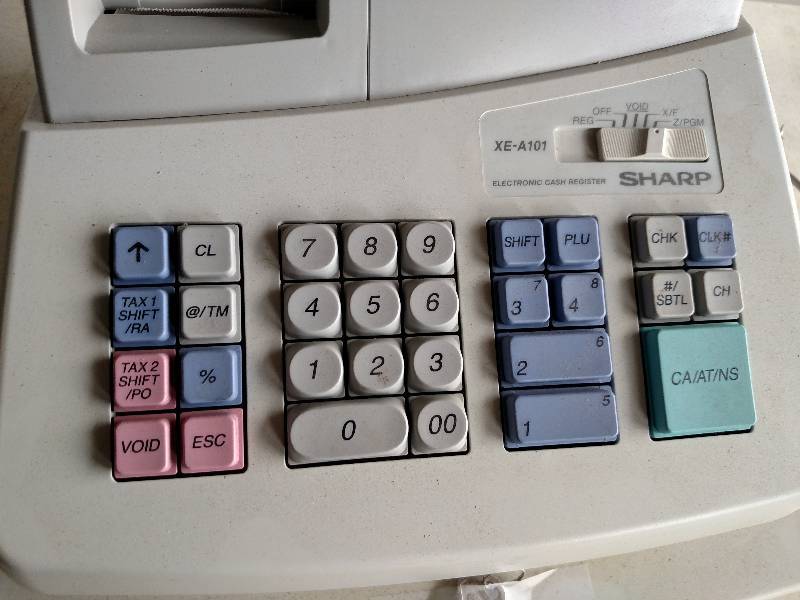 lot 228 image: Sharp XE-A101 Cash Register...