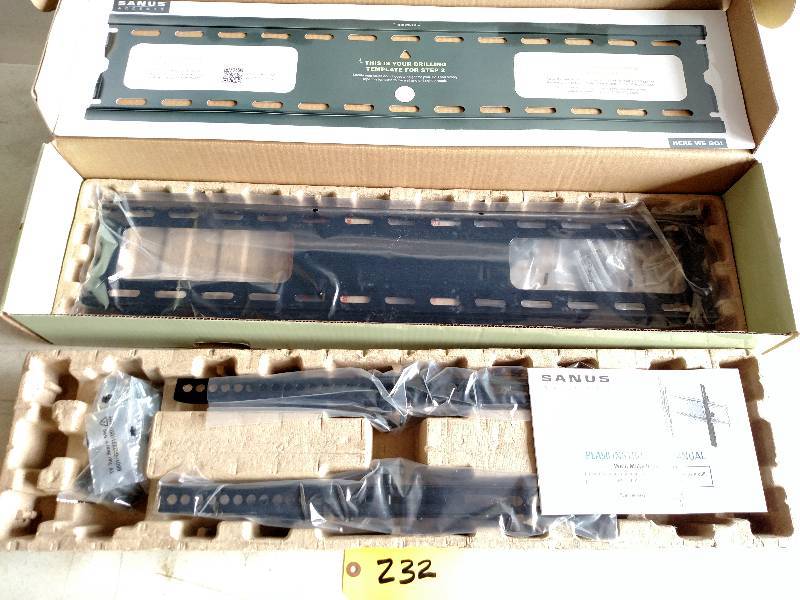 lot 232 image: Sanus Flat Screen Tilting Wall Moun...