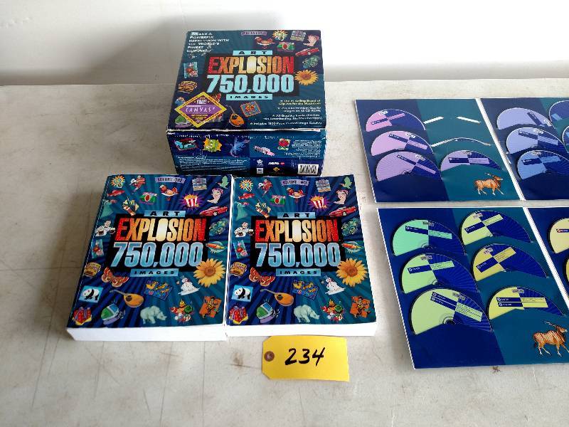 lot 234 image: Art Explosion 750,000 Images, Macin...