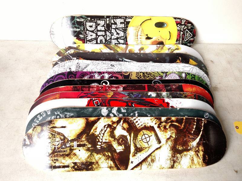 lot 312 image: (11) Skateboard Blanks, 31 x 7.5...