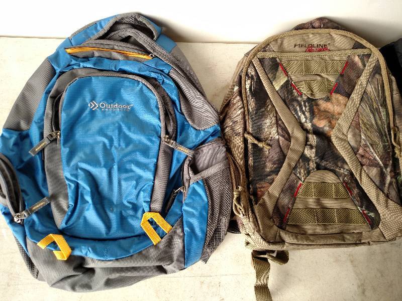 lot 314 image: (3) Back Packs & Pool Float...