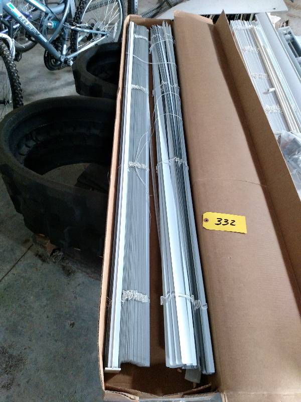 lot 332 image: (2) Blinds, 69 34 Wide, 1 Slats...