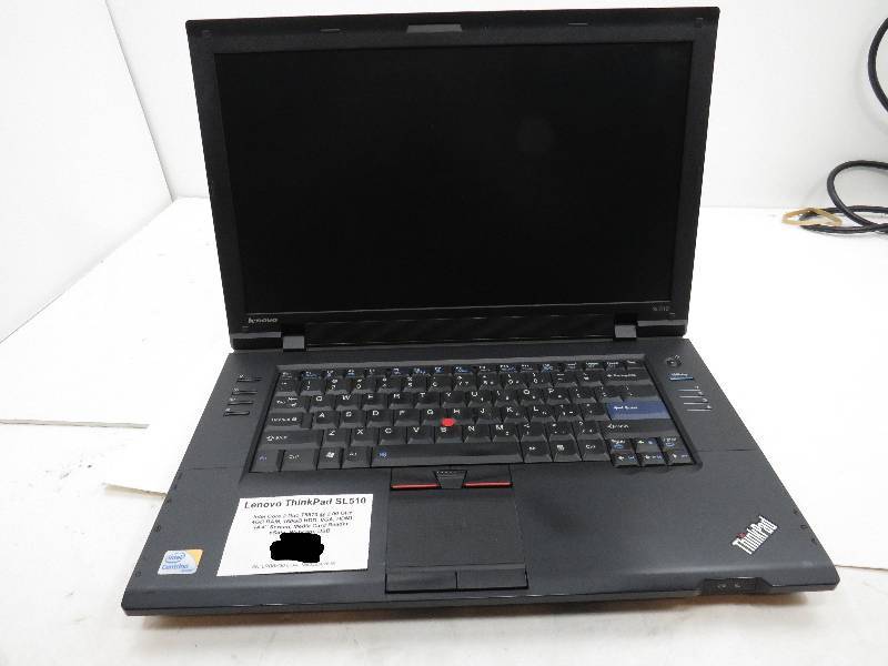lot 47 image: LENONO THINKPAD SL510 LAPTOP COMPUTER