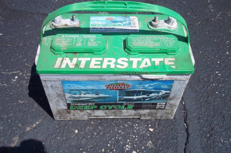 lot 22 image: Interstate Deep Cycle Battery
