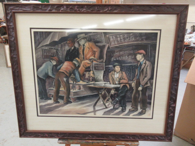 lot 703 image: WATERCOLOR BY ARTIST HOWARD KALLEN