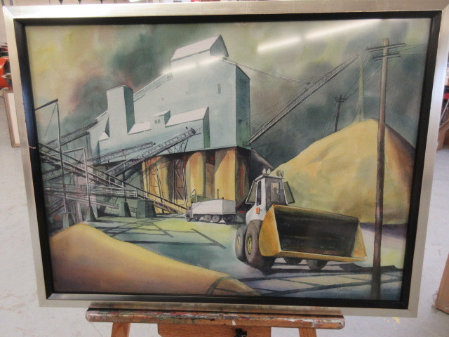 lot 715 image: WATERCOLOR BY ARTIST HOWARD KALLEN