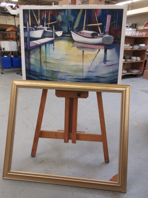 lot 723 image: WATERCOLOR BY ARTIST HOWARD KALLEN