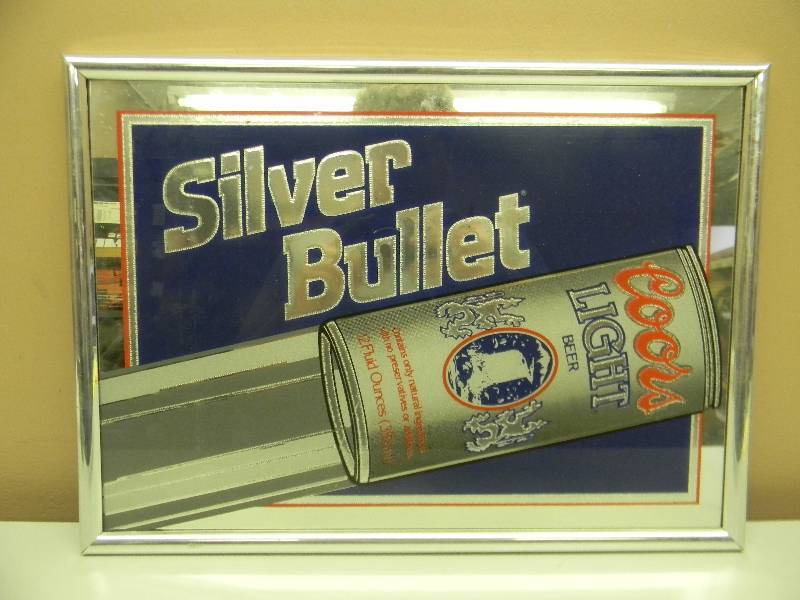 Silver Bullet Coors Light Bar Mirror #2