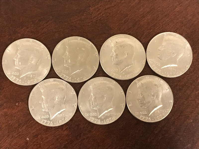 Lot Of (7) Kennedy 1776-1976 Bicent...