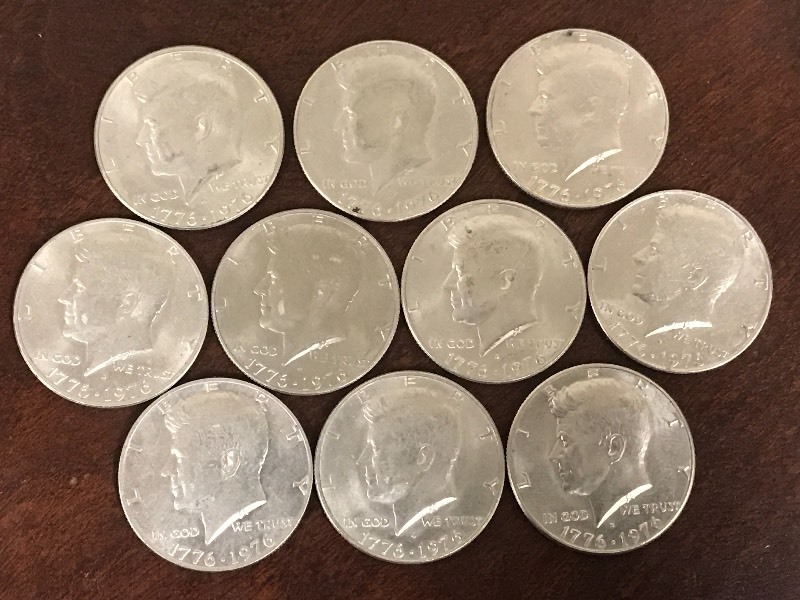 Lot Of (10) Kennedy 1776-1976 Bicen...