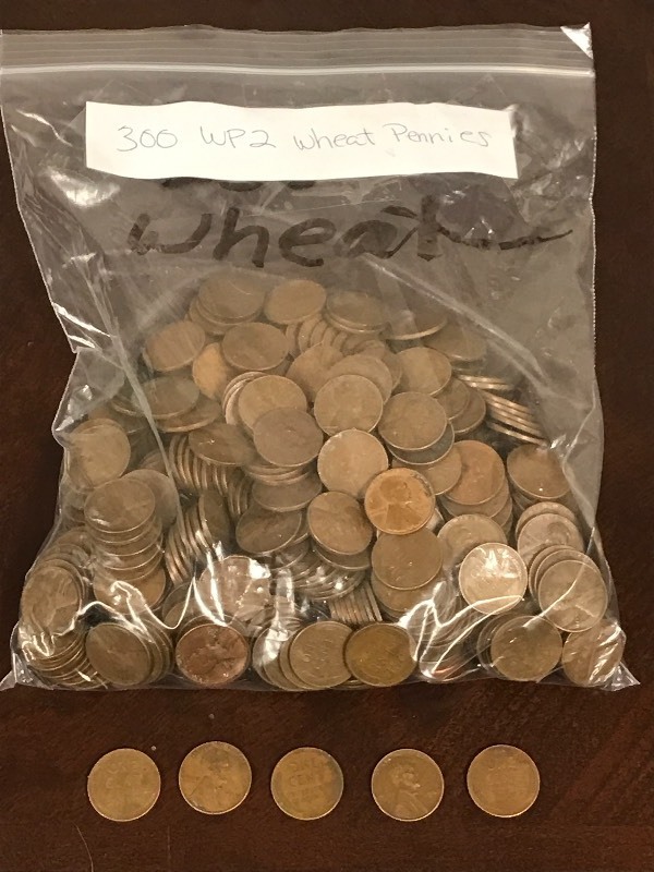 Lot Of (300) Assorted Date Wheat Pe...
