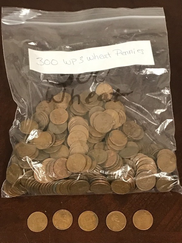 Lot Of (300) Assorted Date Wheat Pe...