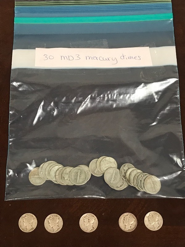 Lot Of (30) Assorted Date Silver Me...