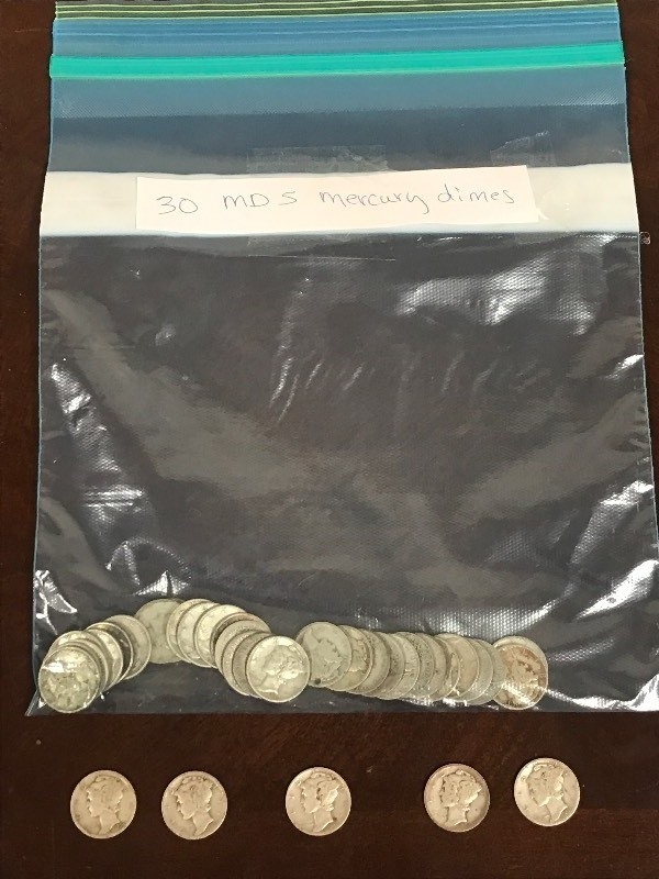 Lot Of (30) Assorted Date Silver Me...
