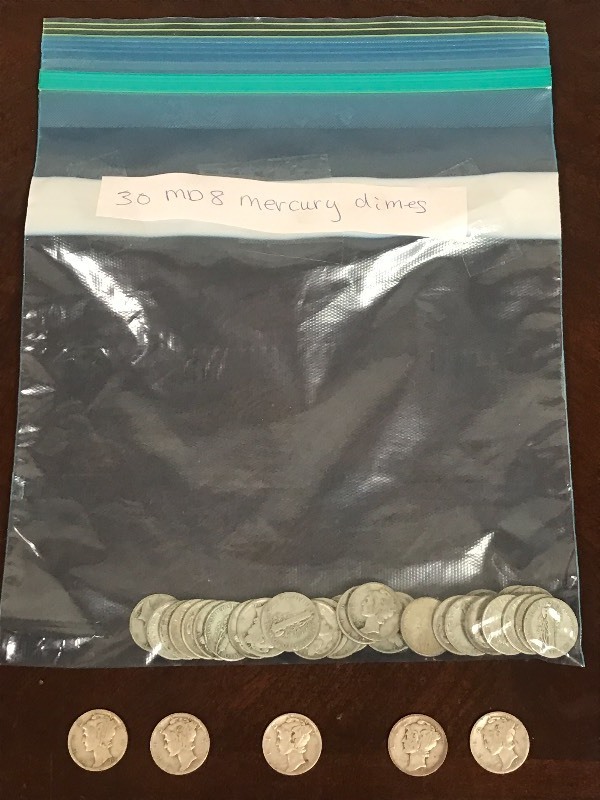 Lot Of (30) Assorted Date Silver Me...