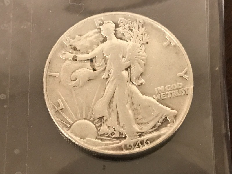 1946 Walking Liberty Silver Half Do...