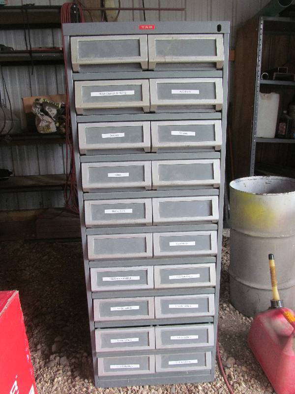 TAB metal parts cabinet