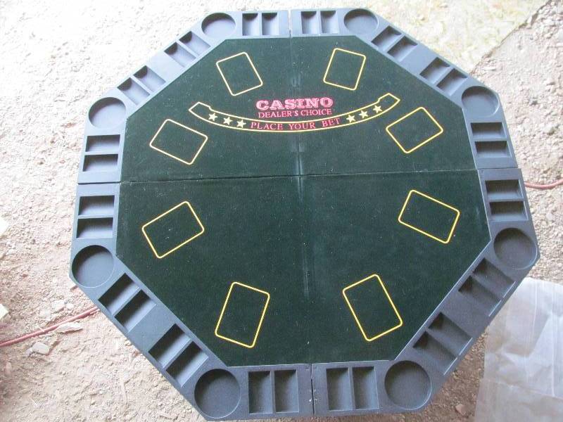 Casino fold out table top
