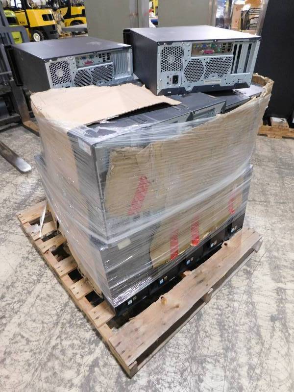 Pallet Lot of Older Lenovo Desktop Computers