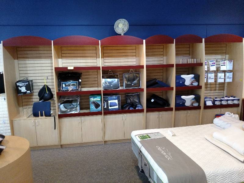 lot 2 image: (6) Sections Slat wall Display Shel...