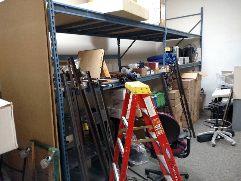 lot 40 image: (2) Sections Bulk Shelving, 96x48x1...
