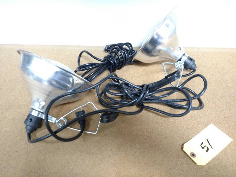 lot 51 image: (2) Clamp on Lights...