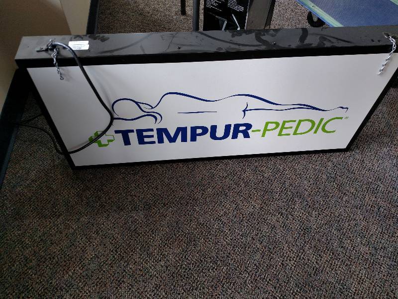 lot 71 image: Hanging Backlit Sign, 38x17.5, Need...