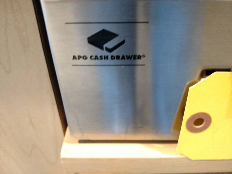 lot 80 image: APG Cash Drawer with Key, Contents ...