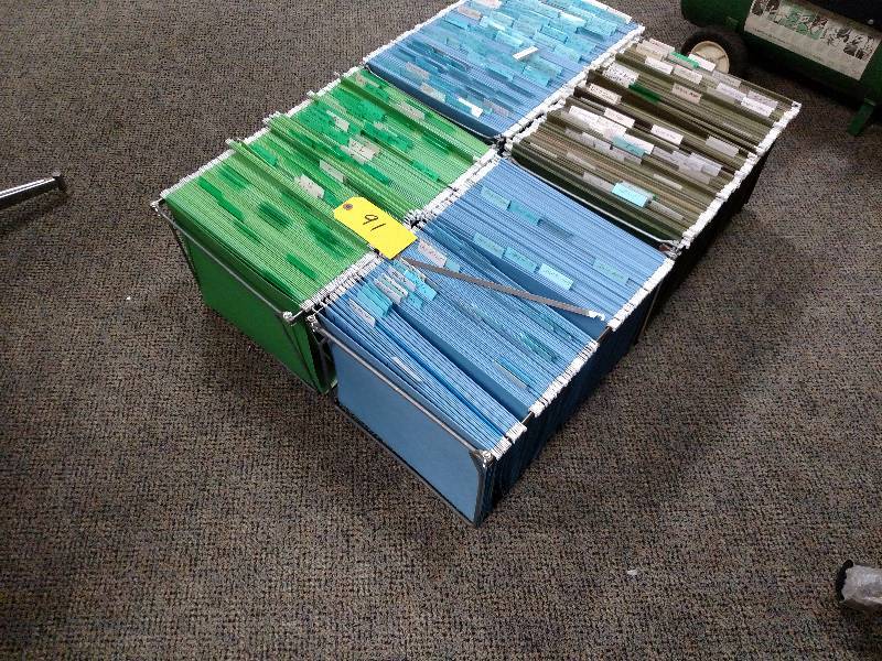 lot 91 image: (5) Asstd Hanging Files with File ...