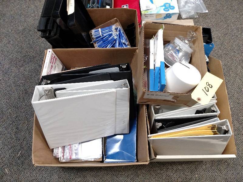 lot 108 image: Asstd Office Supplies...