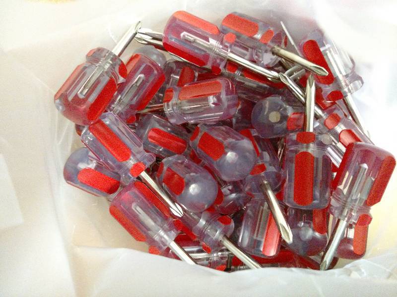 lot 109 image: (2) Bags of Stubby Phillips Screwdr...