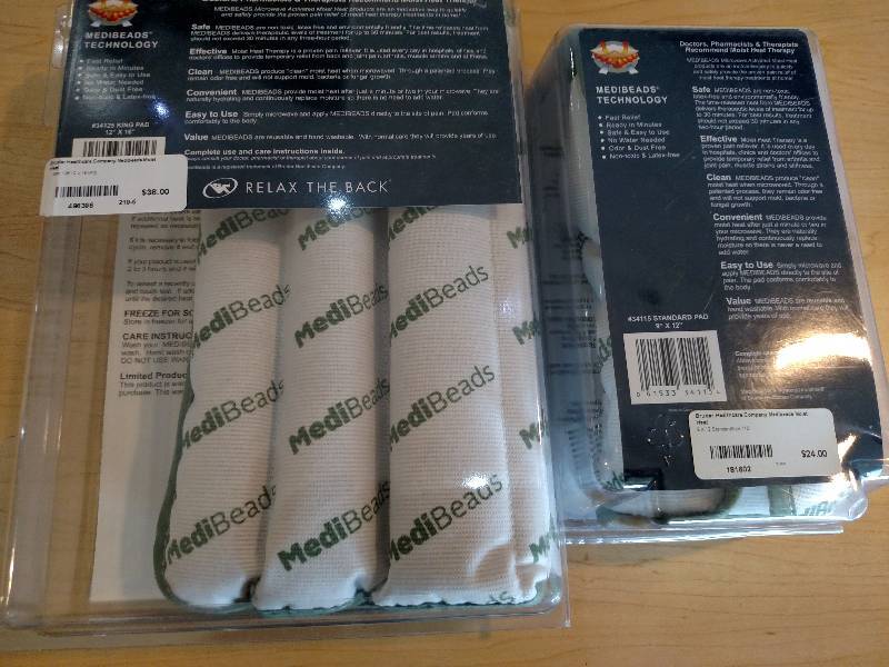lot 158 image: Moist Heat King & Standard Pads...