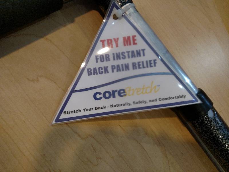 lot 225 image: Core Stretch Back Stretcher with DV...