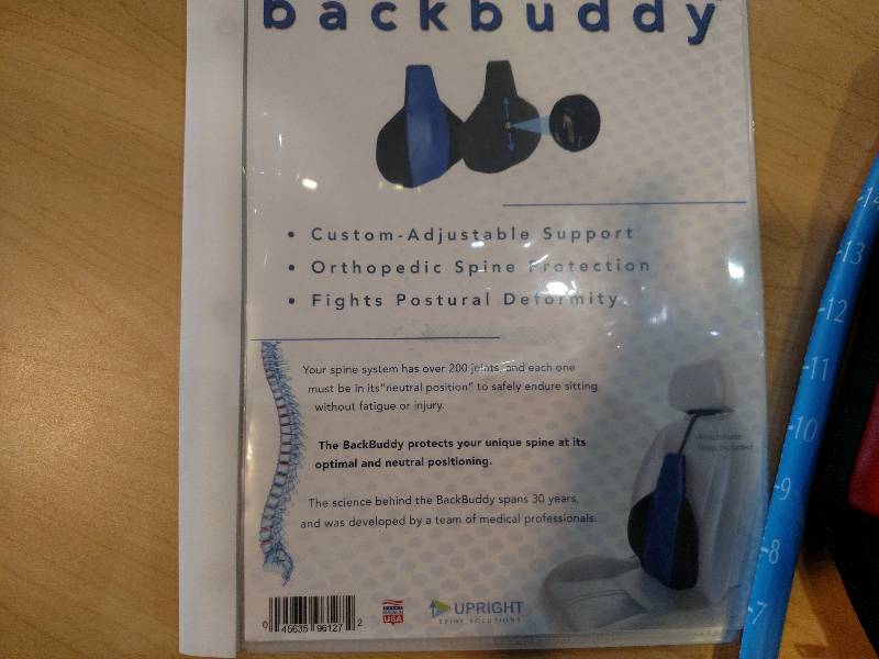 lot 242 image: Upright Back Buddy...