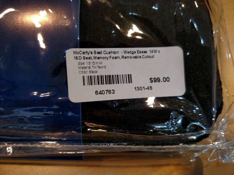 lot 265 image: Wedge Ease Cushion...