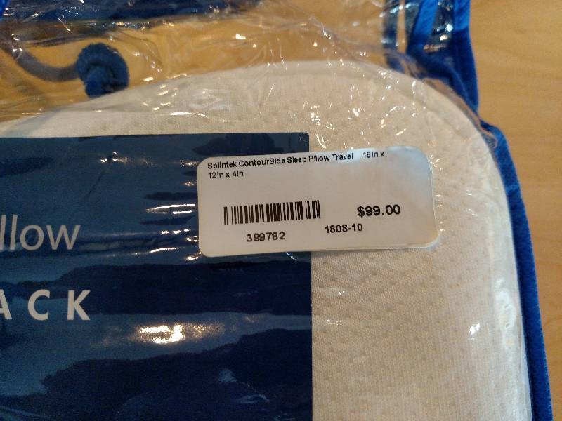 lot 314 image: (2) Contour Side Travel Pillows...