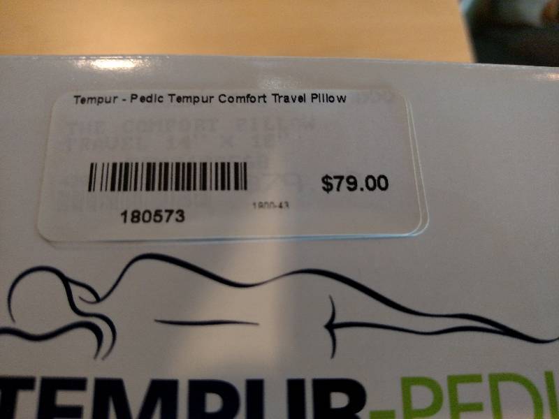 lot 315 image: (2) Tempur-Pedic Travel Pillows...