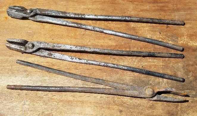 lot 80 image: Antique Black Smith Tools