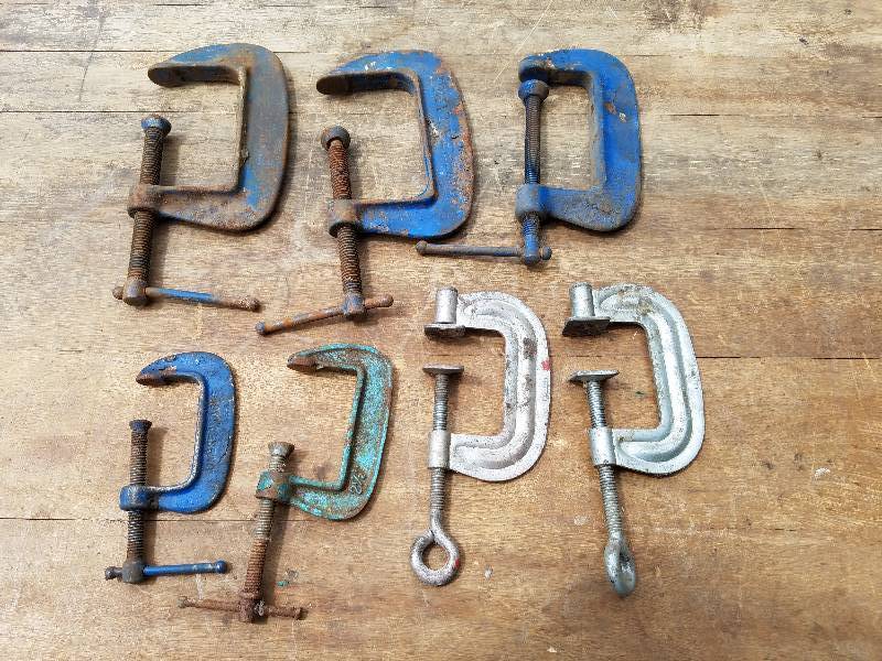 lot 130 image: 7 various clamps