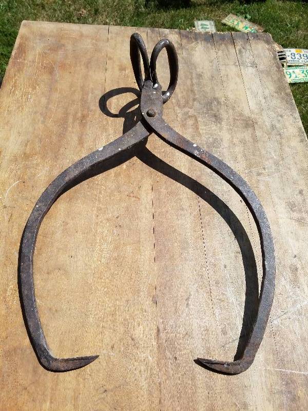 lot 144 image: Large Ice Tongs